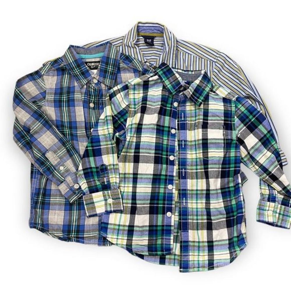 Boys Button Down Long Sleeve‎